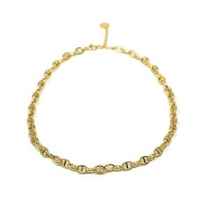 The Sis Kiss Dainty Gold Anchor Chain Necklace